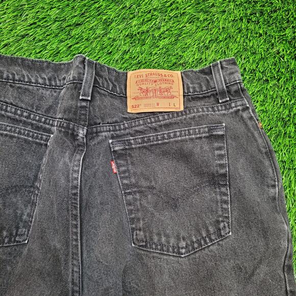 VTG 90s Levis 522 Jeans Womens 18 USA Made High Waisted Tapered - Picture 6 of 9